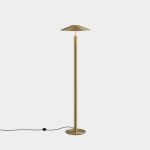 H Floor Lamp Gold